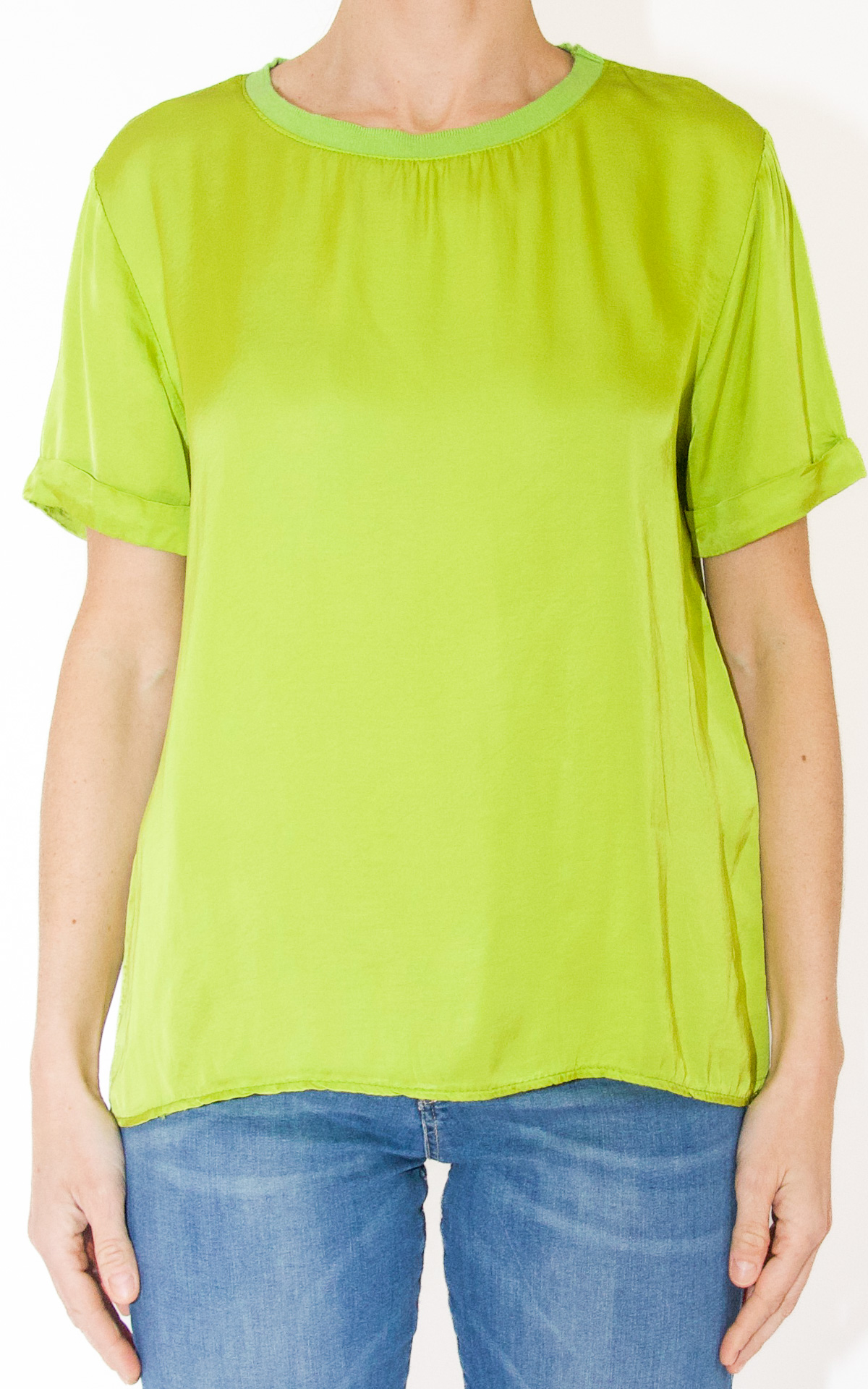 Off-On &#8211; blusa girocollo &#8211; verde lime