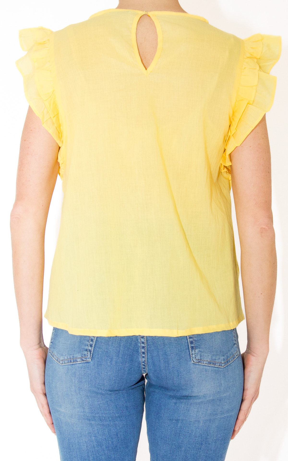 Compania Fantastica &#8211; blusa volant &#8211; giallo
