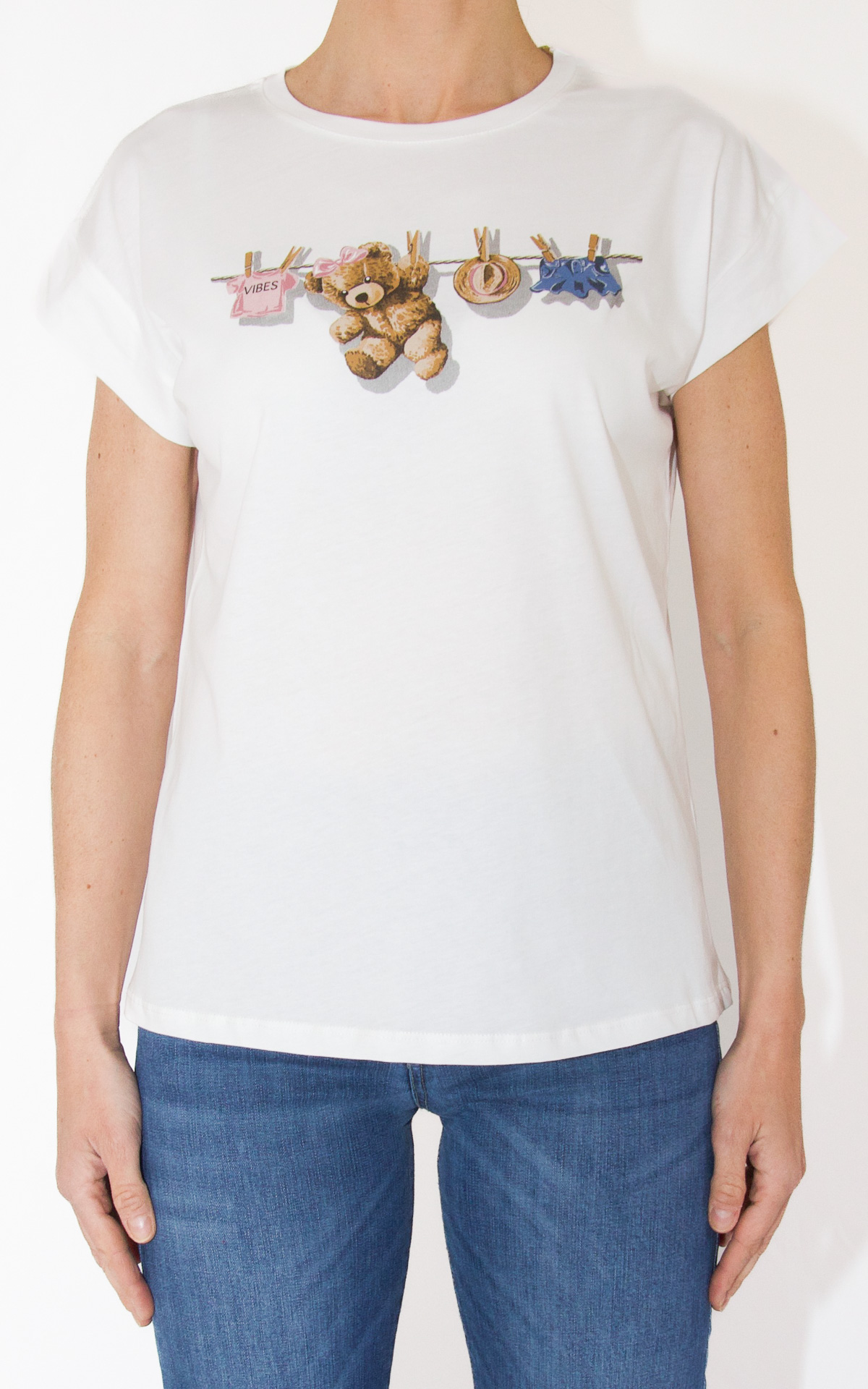 (image for) Off-On – t-shirt orsetto – bianca
