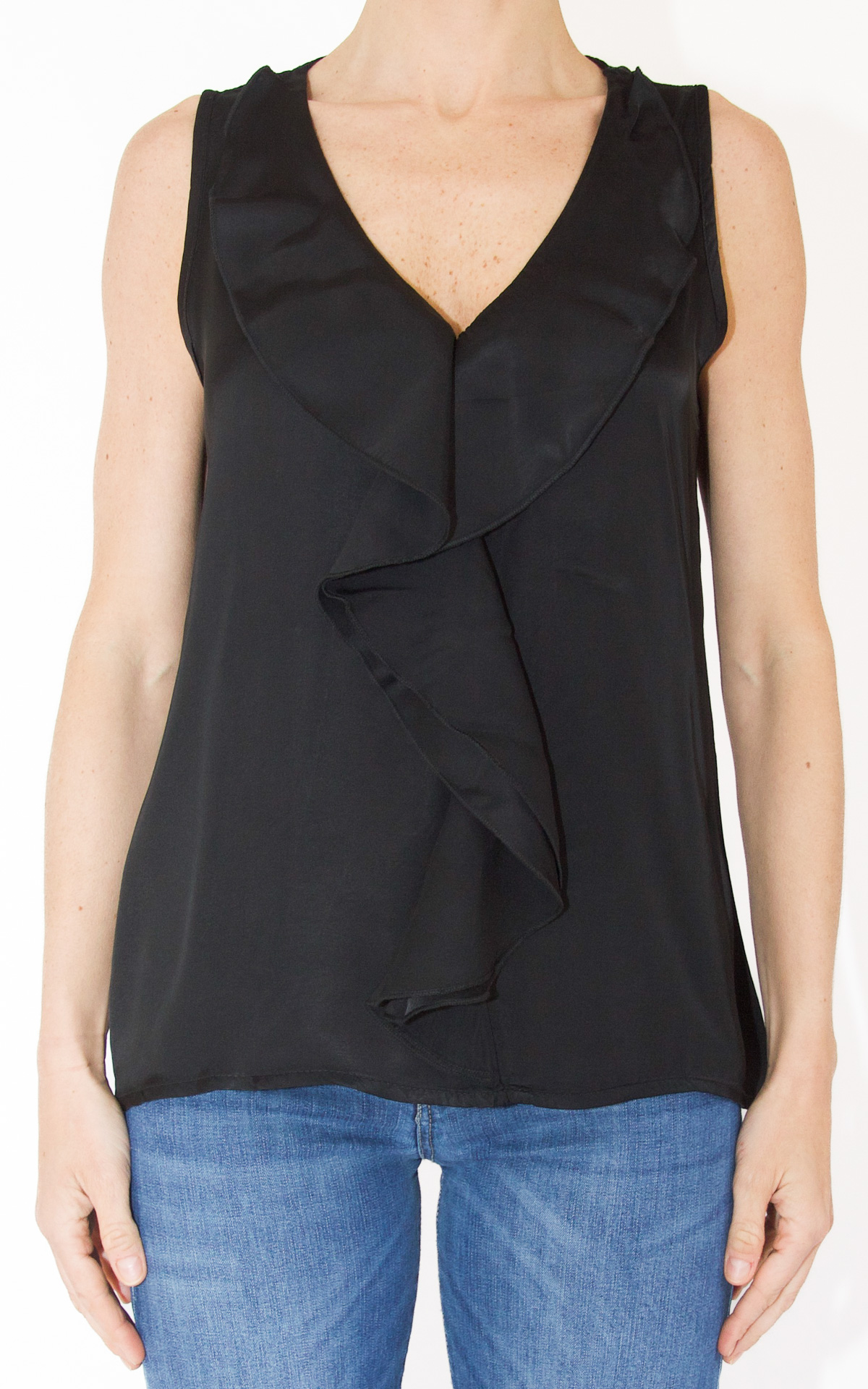 (image for) SusyMix – blusa rouches – nera