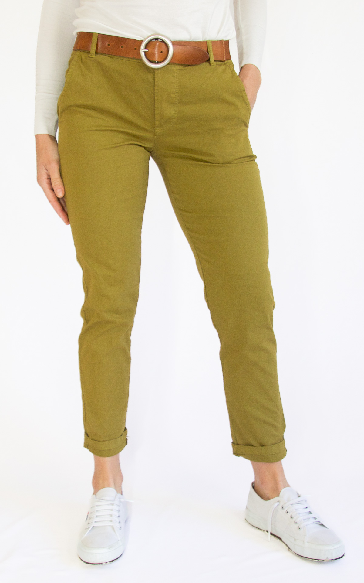 (image for) Off-On – pantalone chino – verde olio
