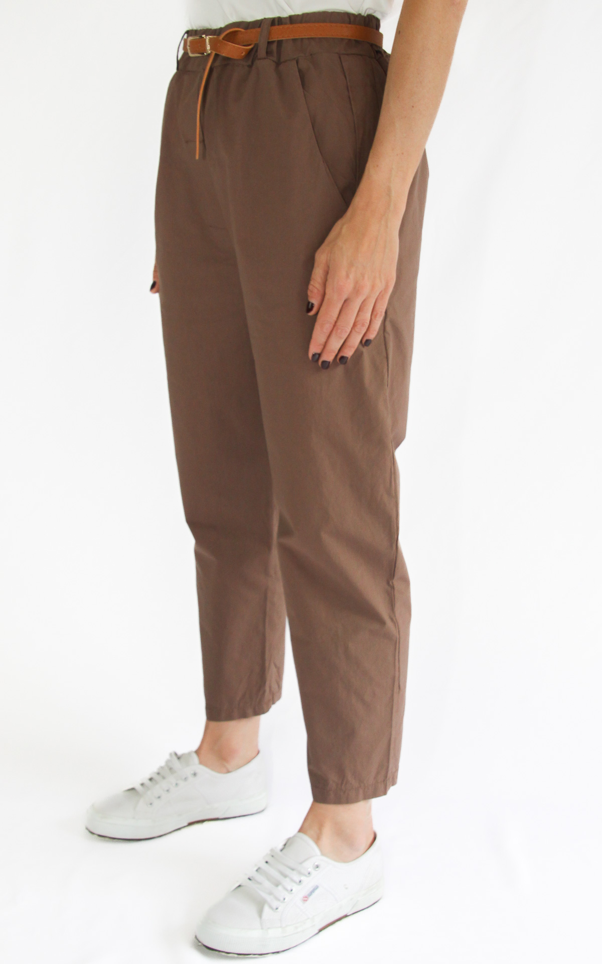 Initial - pantalone GILLY - marrone
