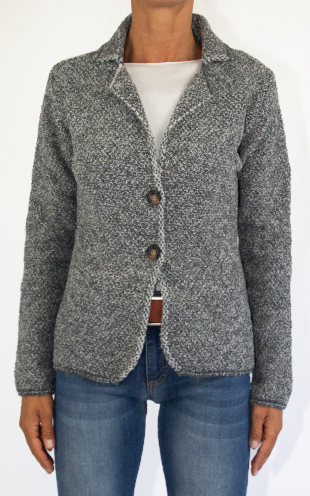Off-On - blazer lana - grigio