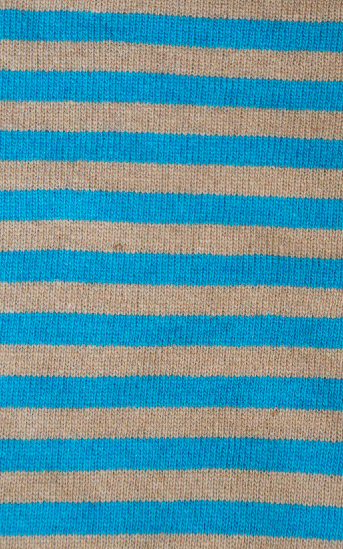 Off-On - maglia bicolore righe - azzurro/camel