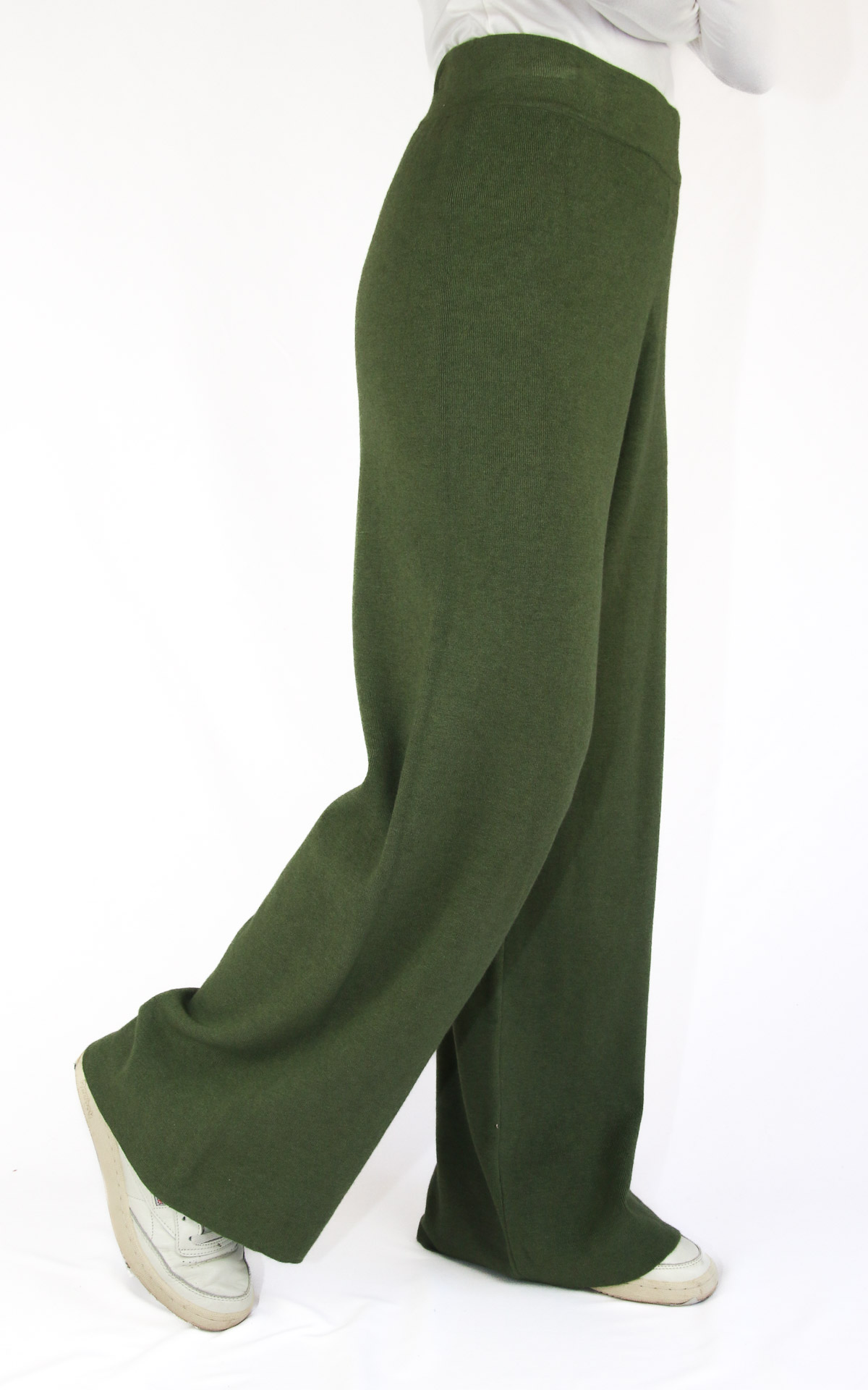 Initial - pantalone zampa - verde militare