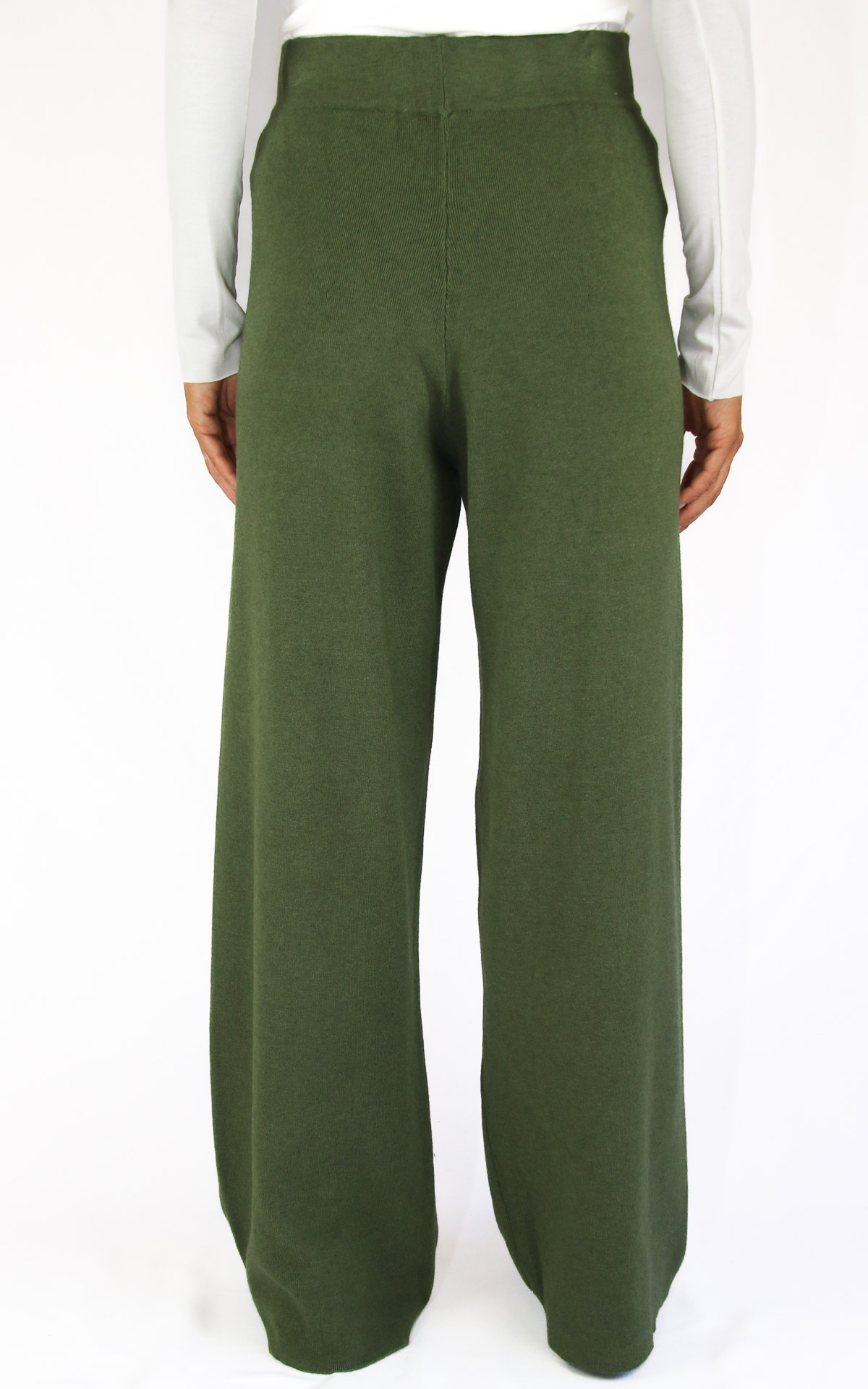 Initial - pantalone zampa - verde militare