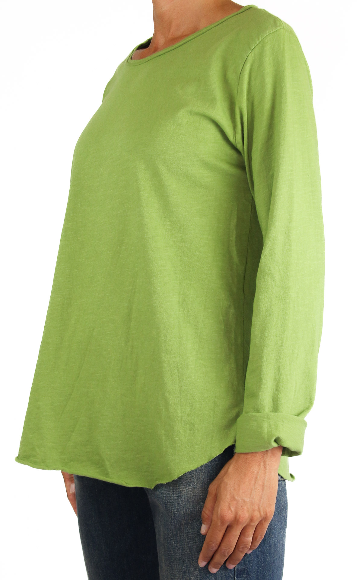 Initial - t-shirt cotone girocollo - verde