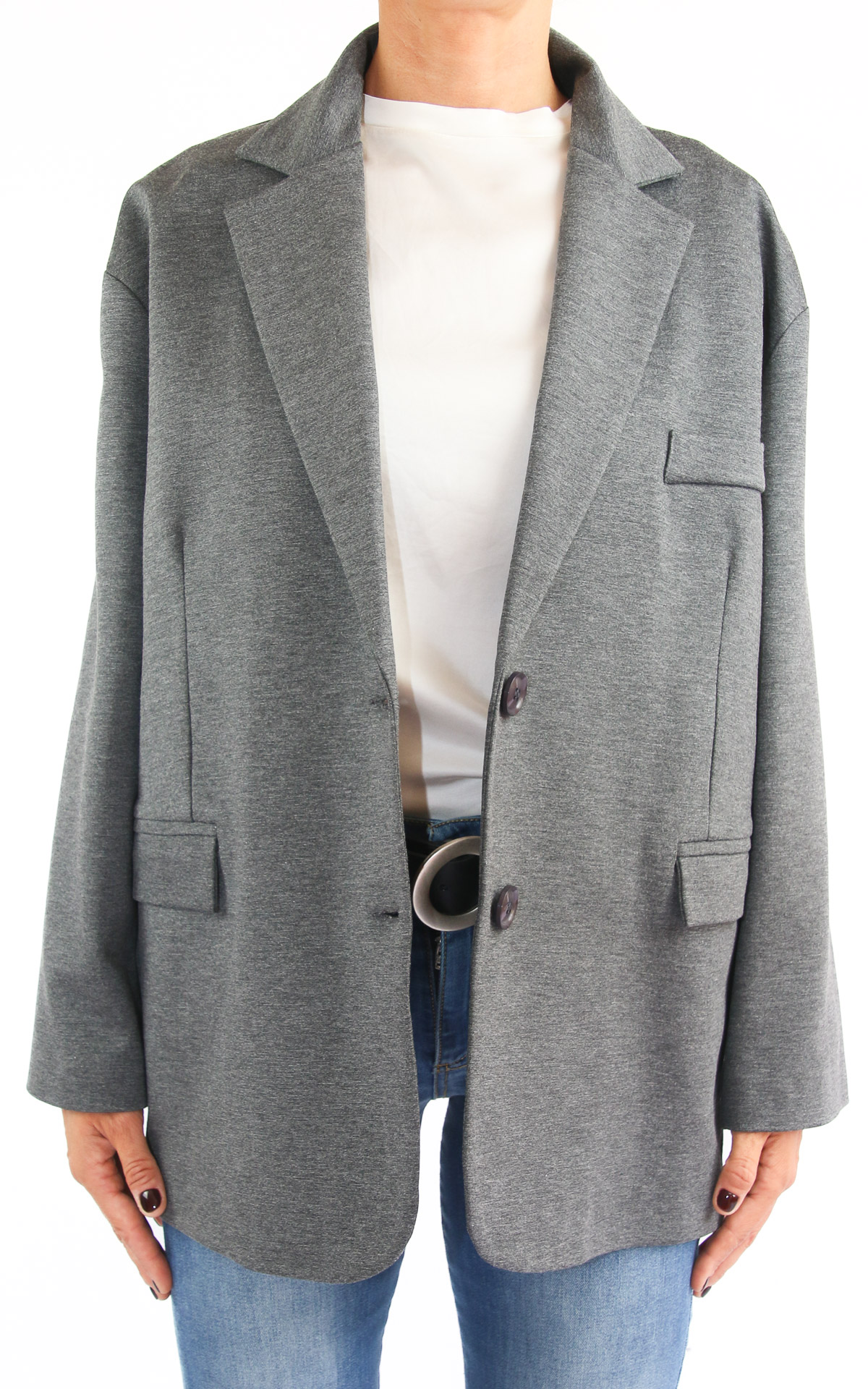 SusyMix - blazer oversize - grigio