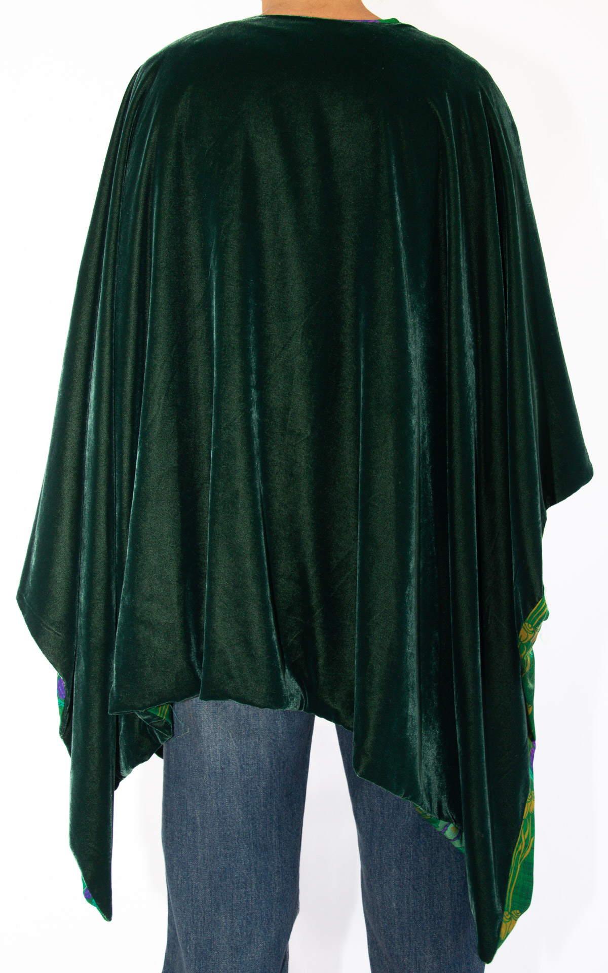 WuSide - kimono velluto - verde