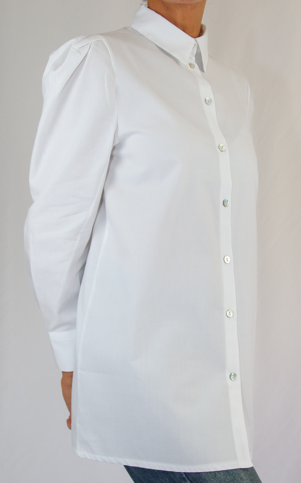 SusyMix - camicia manica a palloncino - bianca