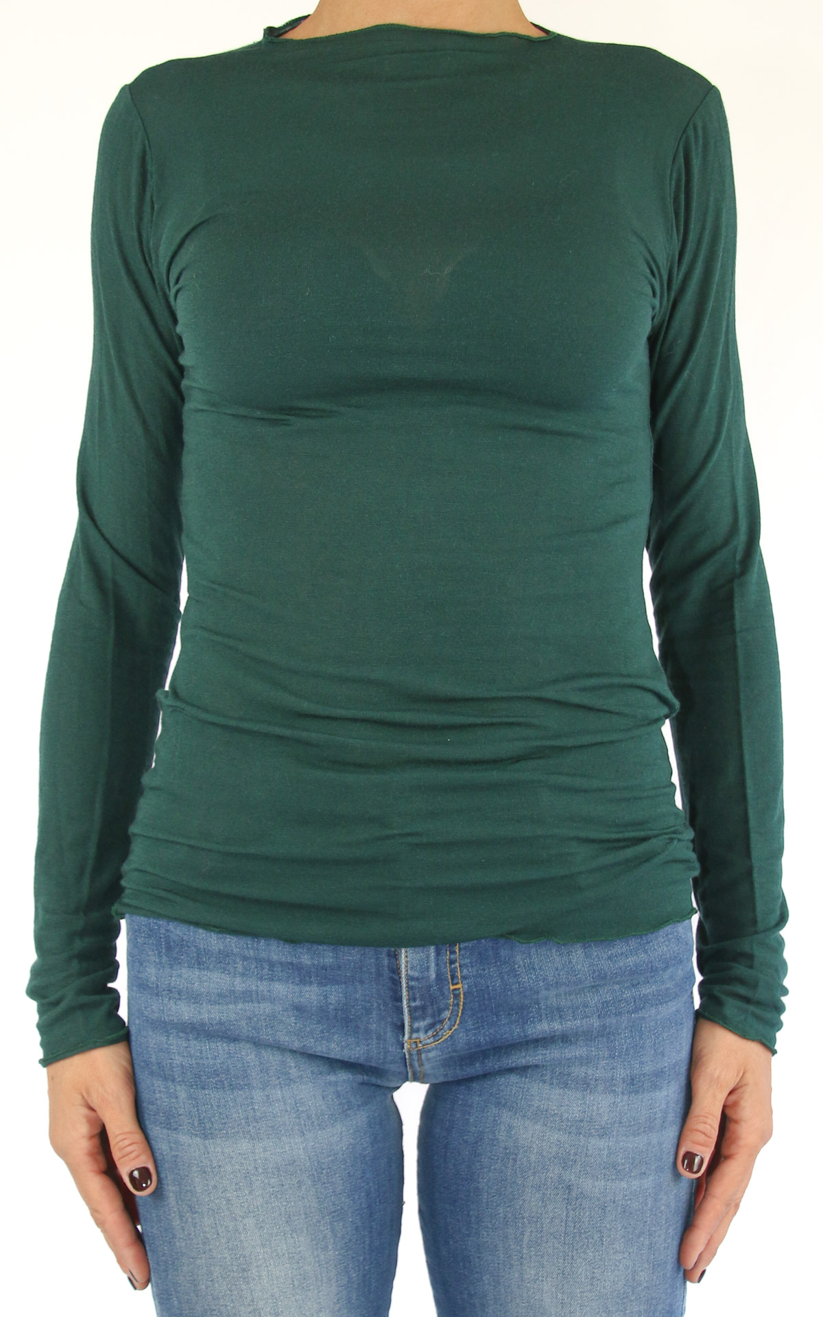 Off-On - t-shirt in cashmere - verde