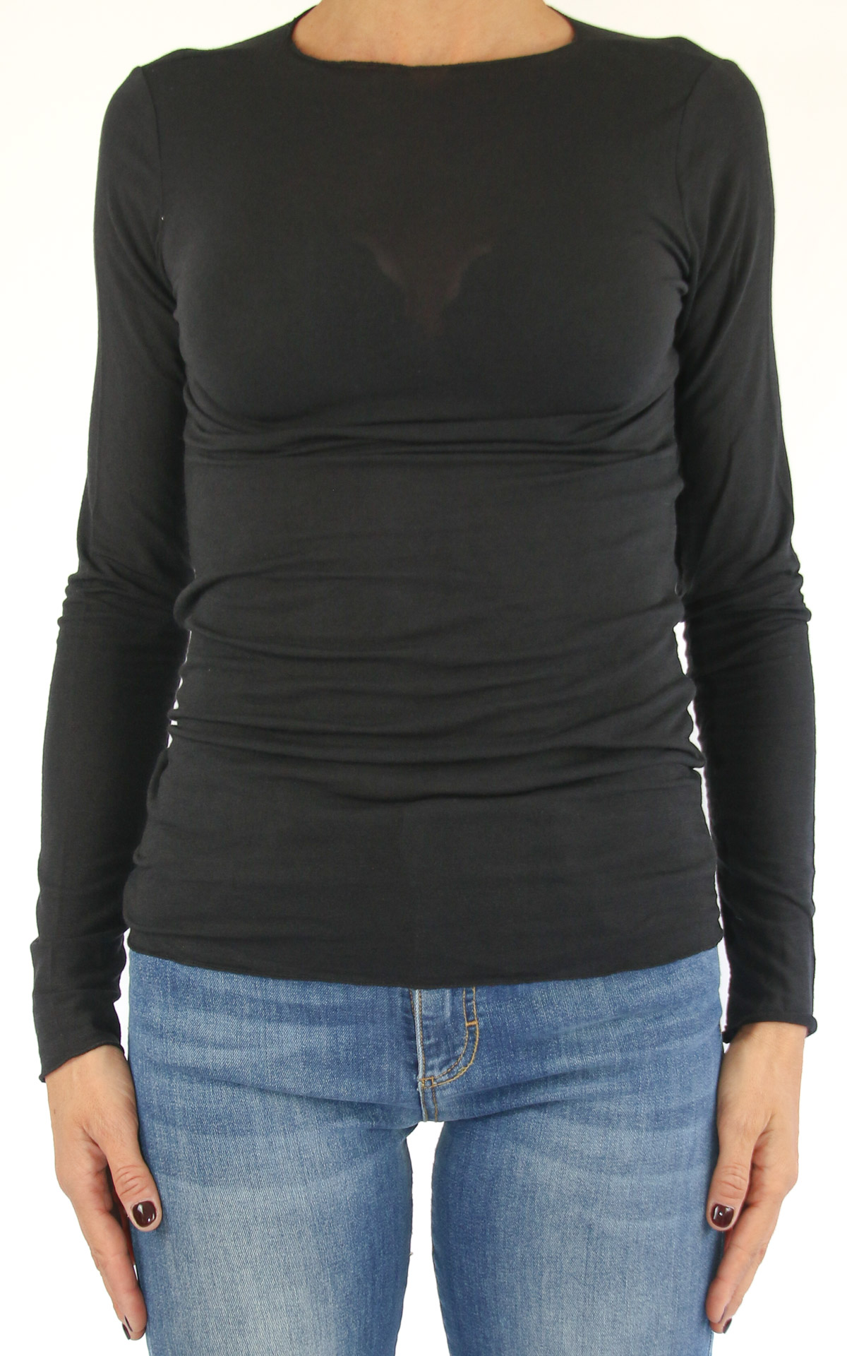 Off-On - t-shirt in cashmere - marrone