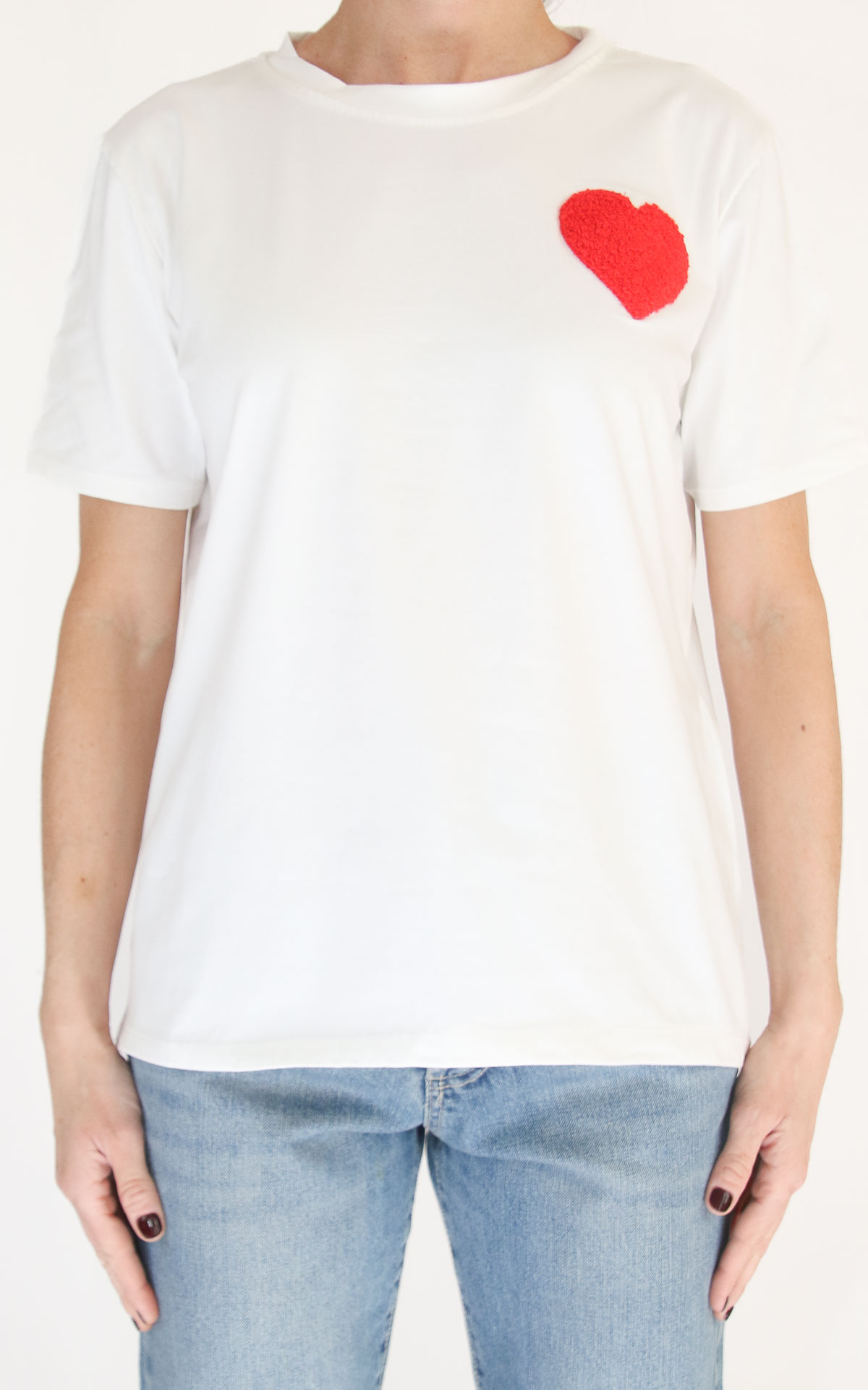 Civico 1 - T-shirt decoro - Cuore rosso