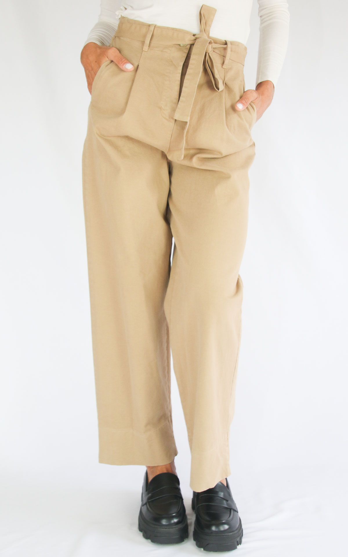 SUSYMIX - Pantaloni pinces - CAMEL