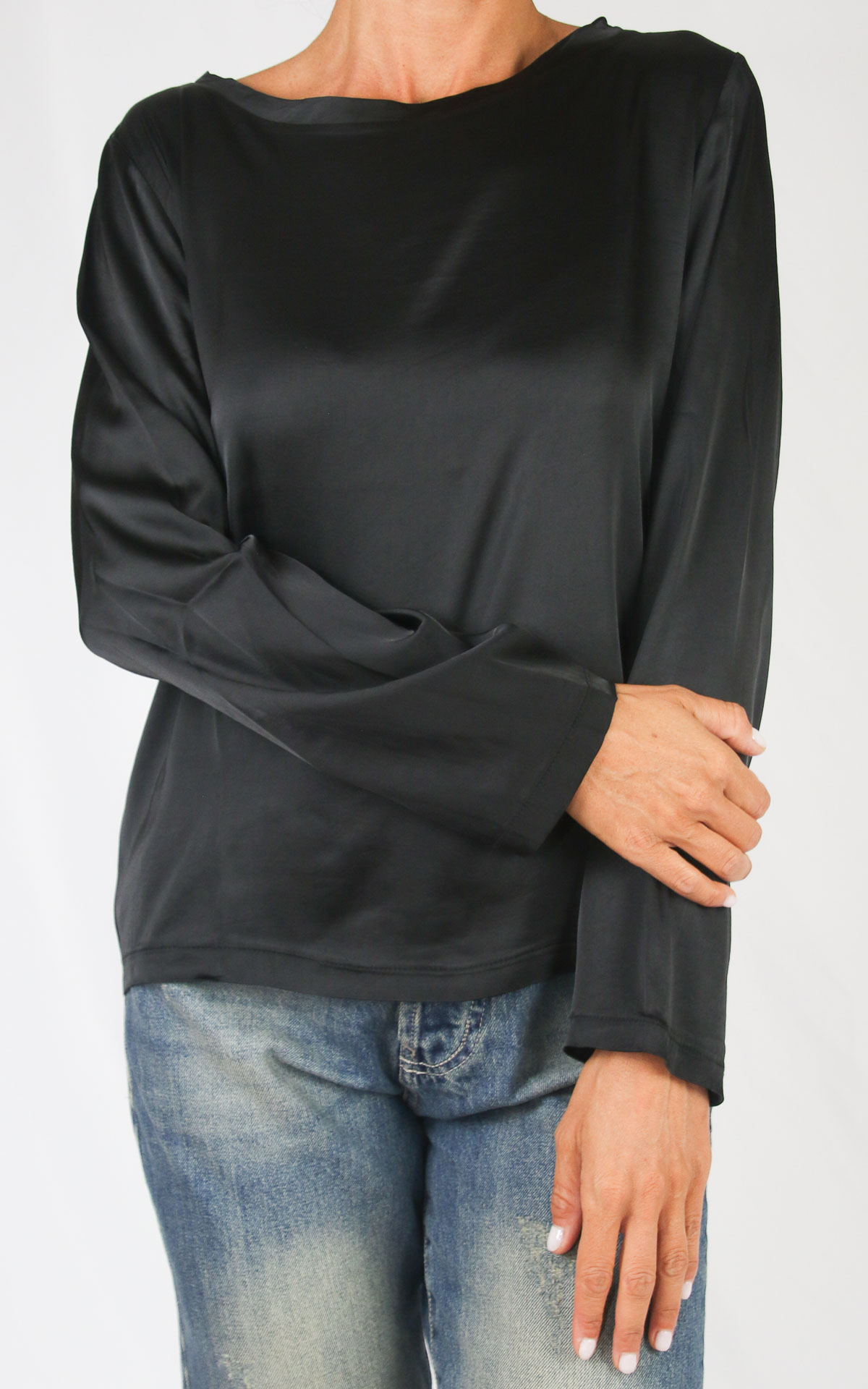 SUSYMIX - Blusa viscosa - NERO