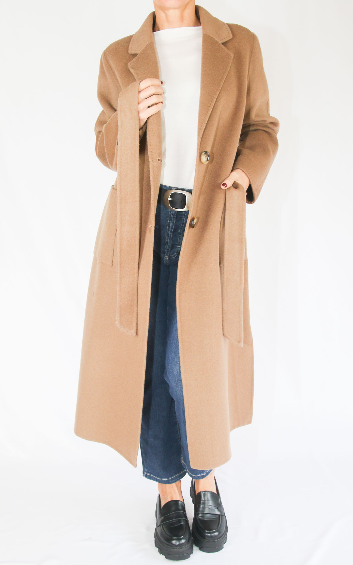 ECO - Cappotto doppiopetto - CAMEL