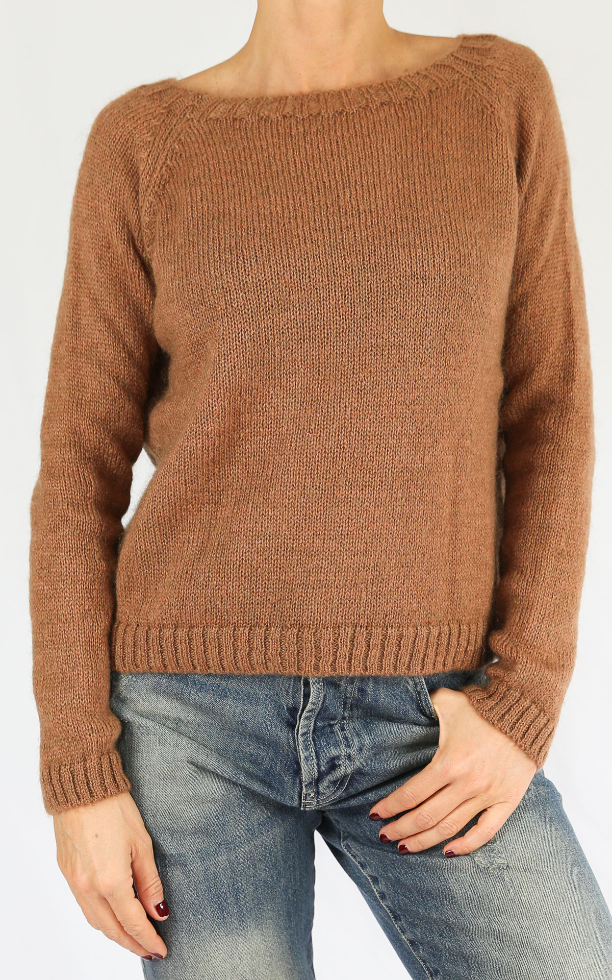 OFF-ON - Maglia scatola - CAMEL