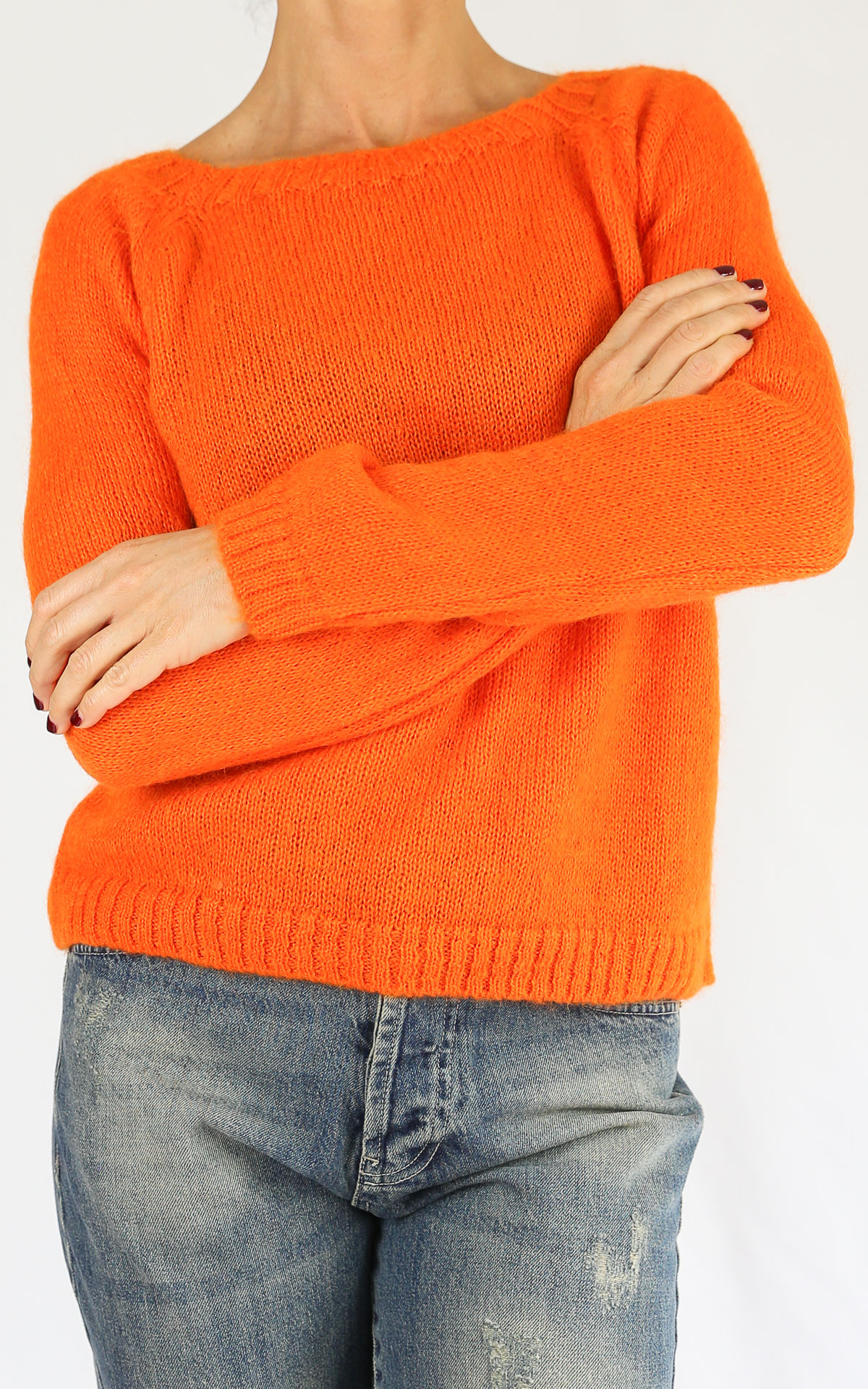 OFF-ON - Maglia scatola - ARANCIO