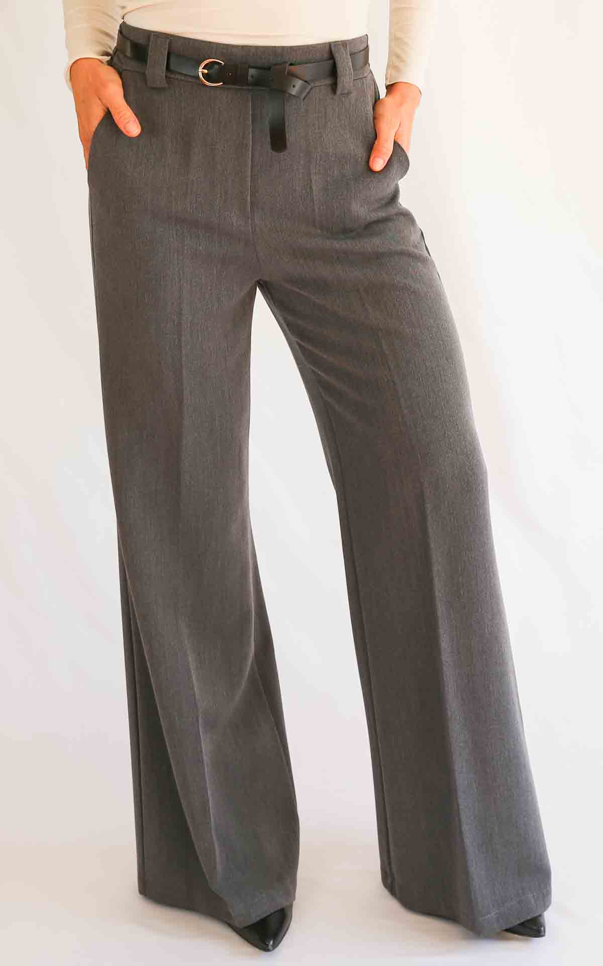 SUSYMIX - Pantalone con cintura - GRIGIO