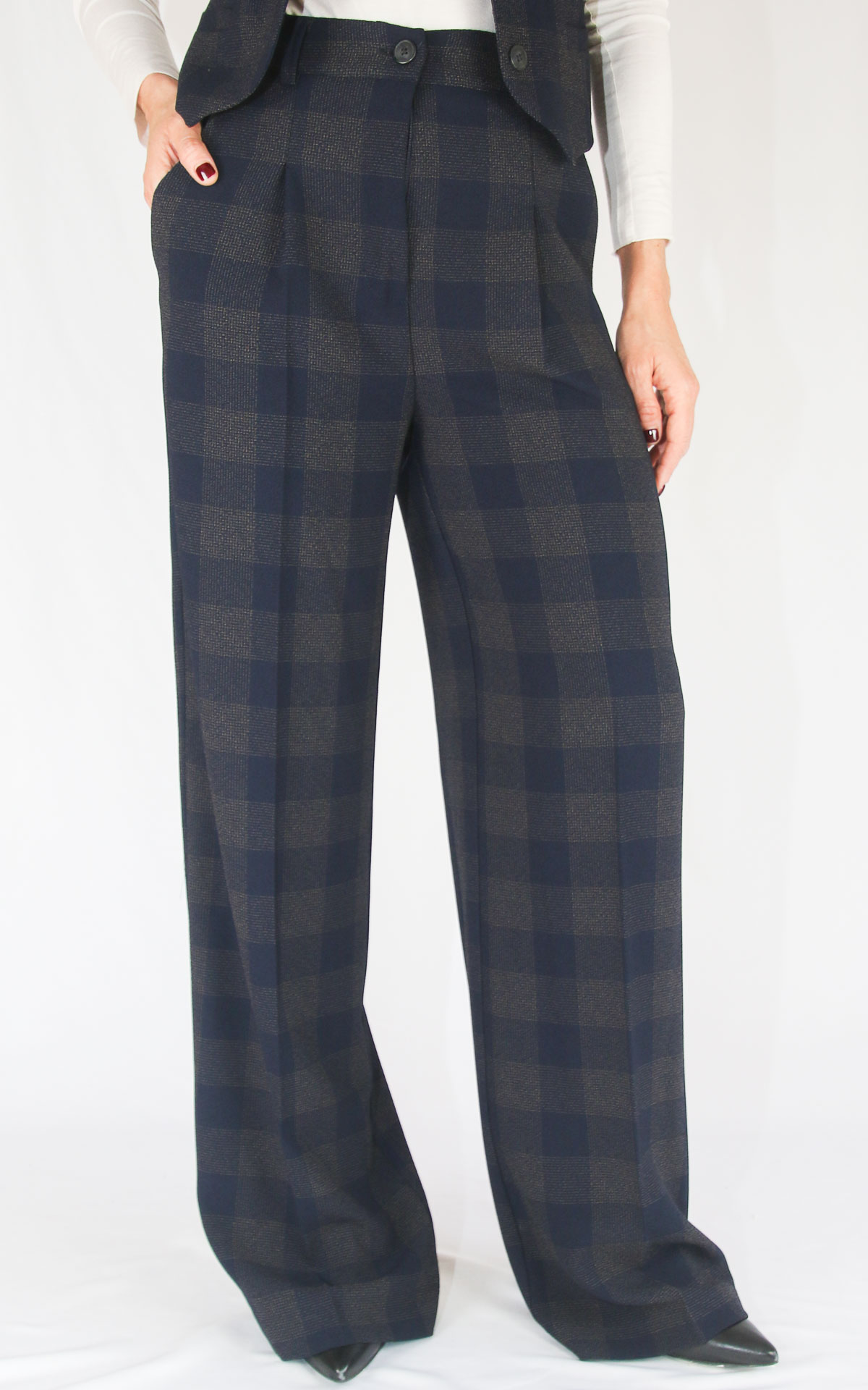 SUSYMIX - Pantalone quadri - BLU