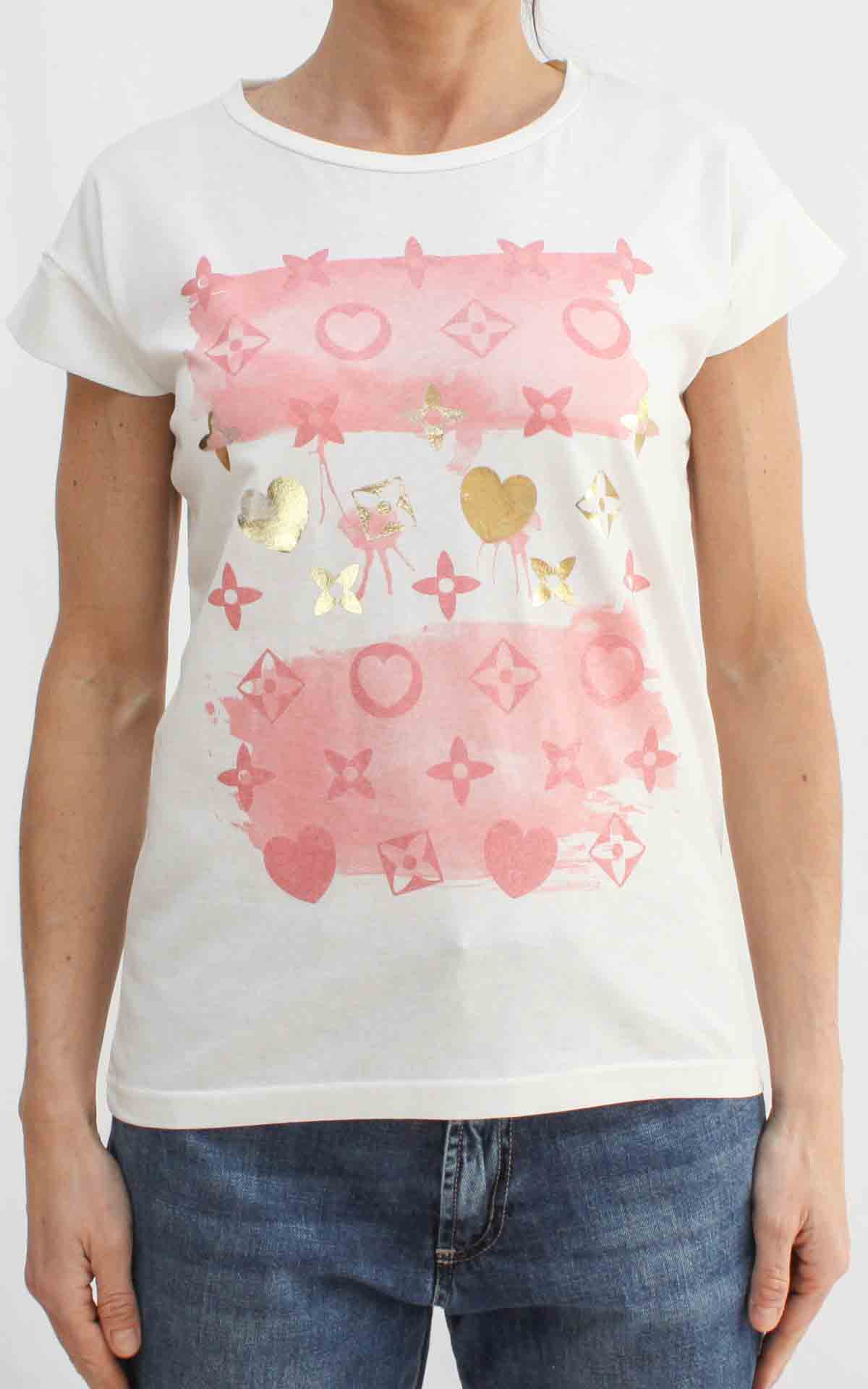 OFF-ON- T-shirt stampa - ROSA