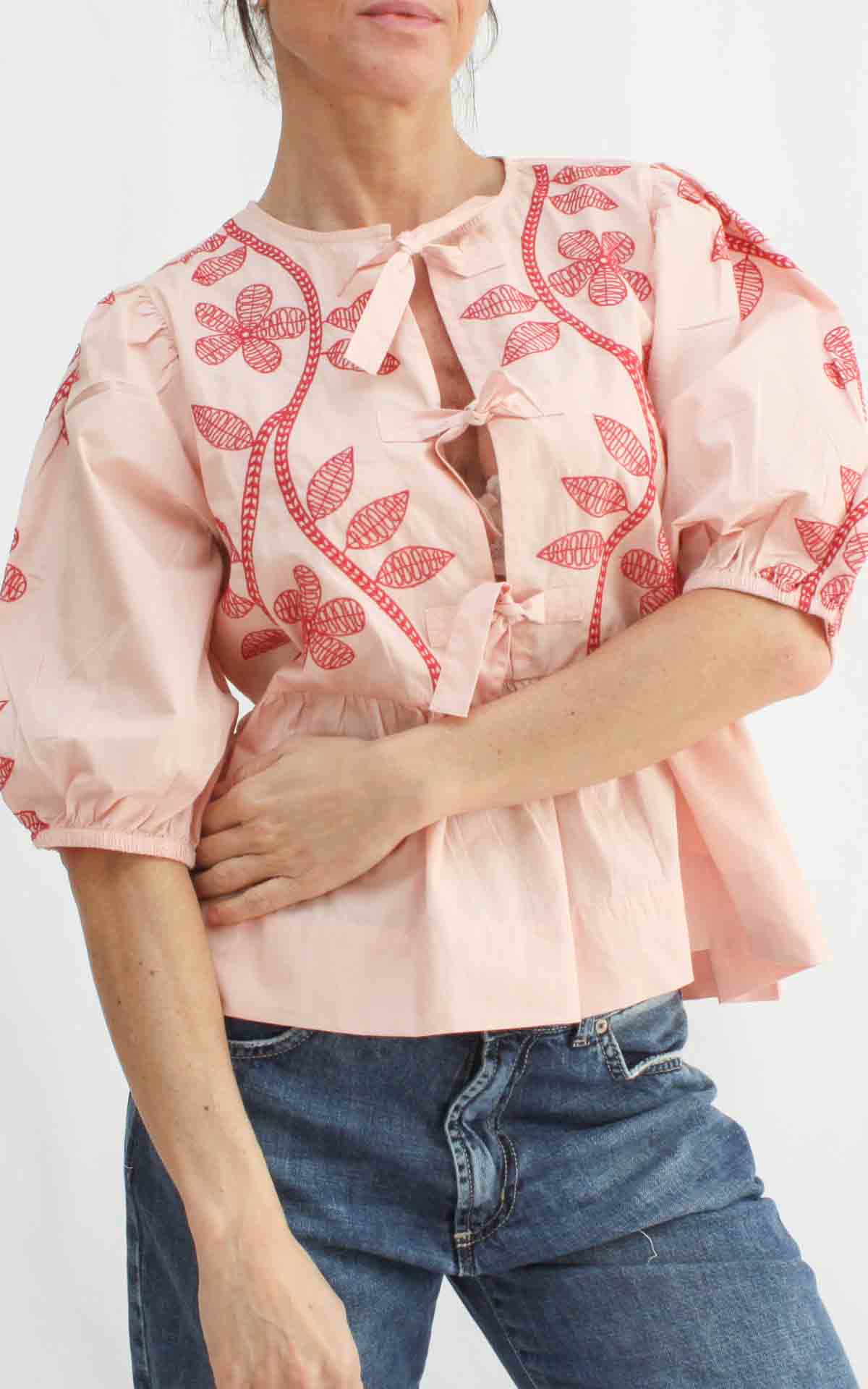 AN'GE - Camicia SANTAYA - ROSA