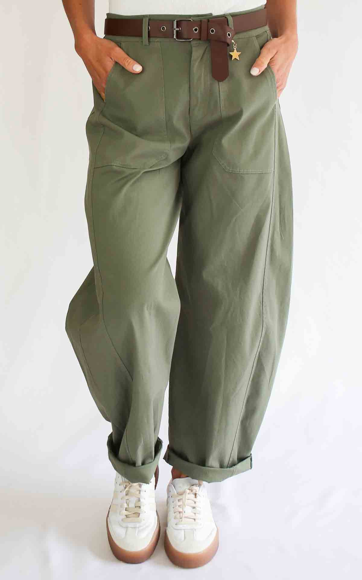 SUSYMIX - Pantalone ovetto - VERDE