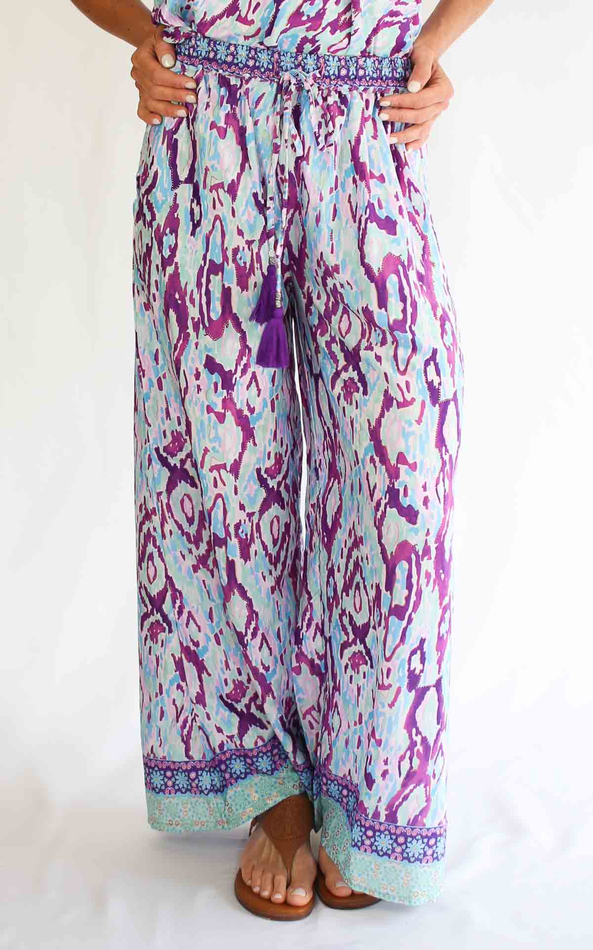 AYFËE - Pantalone fantasia - VIOLA