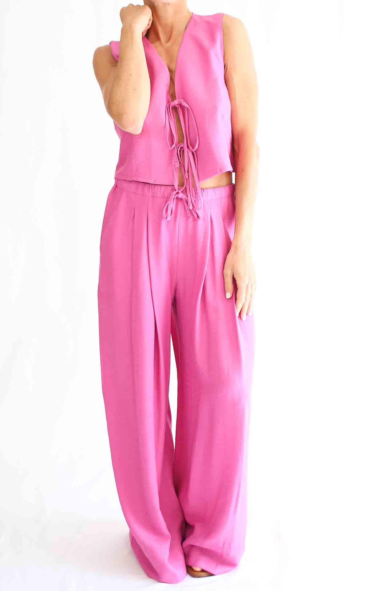 SUSYMIX - Completo top lacci - FUXIA