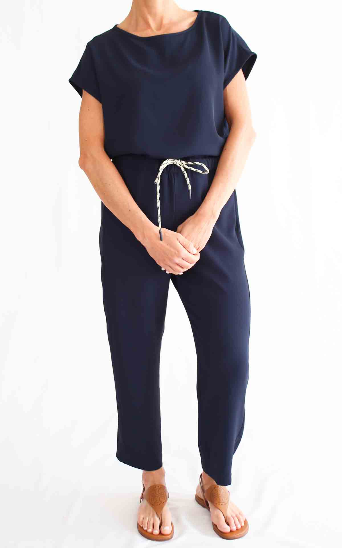 SUSYMIX - Completo blusa barchetta - BLU
