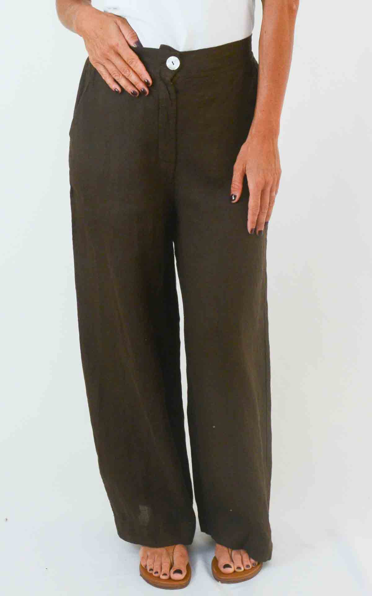 SUSYMIX – Pantaloni in lino – CAFFE'
