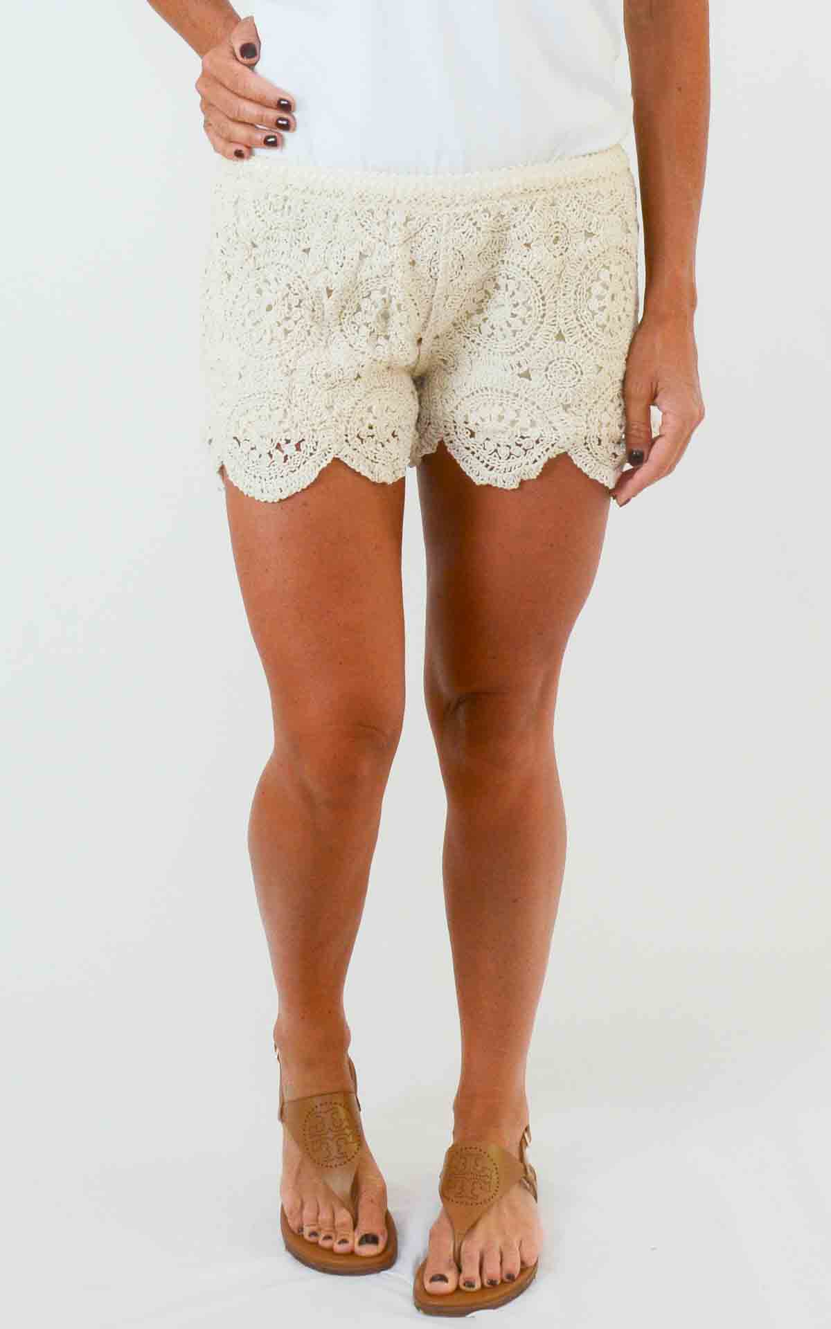 OFF-ON - Shorts crochet cerchi - BURRO