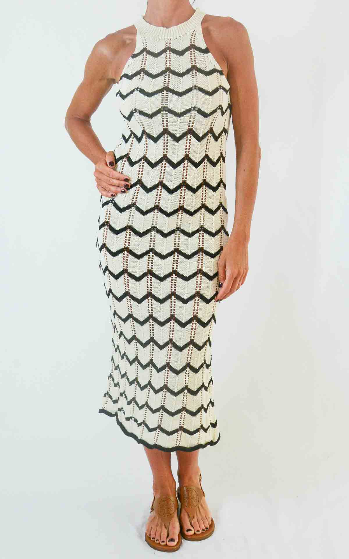 OFF-ON - Abito crochet - PANNA