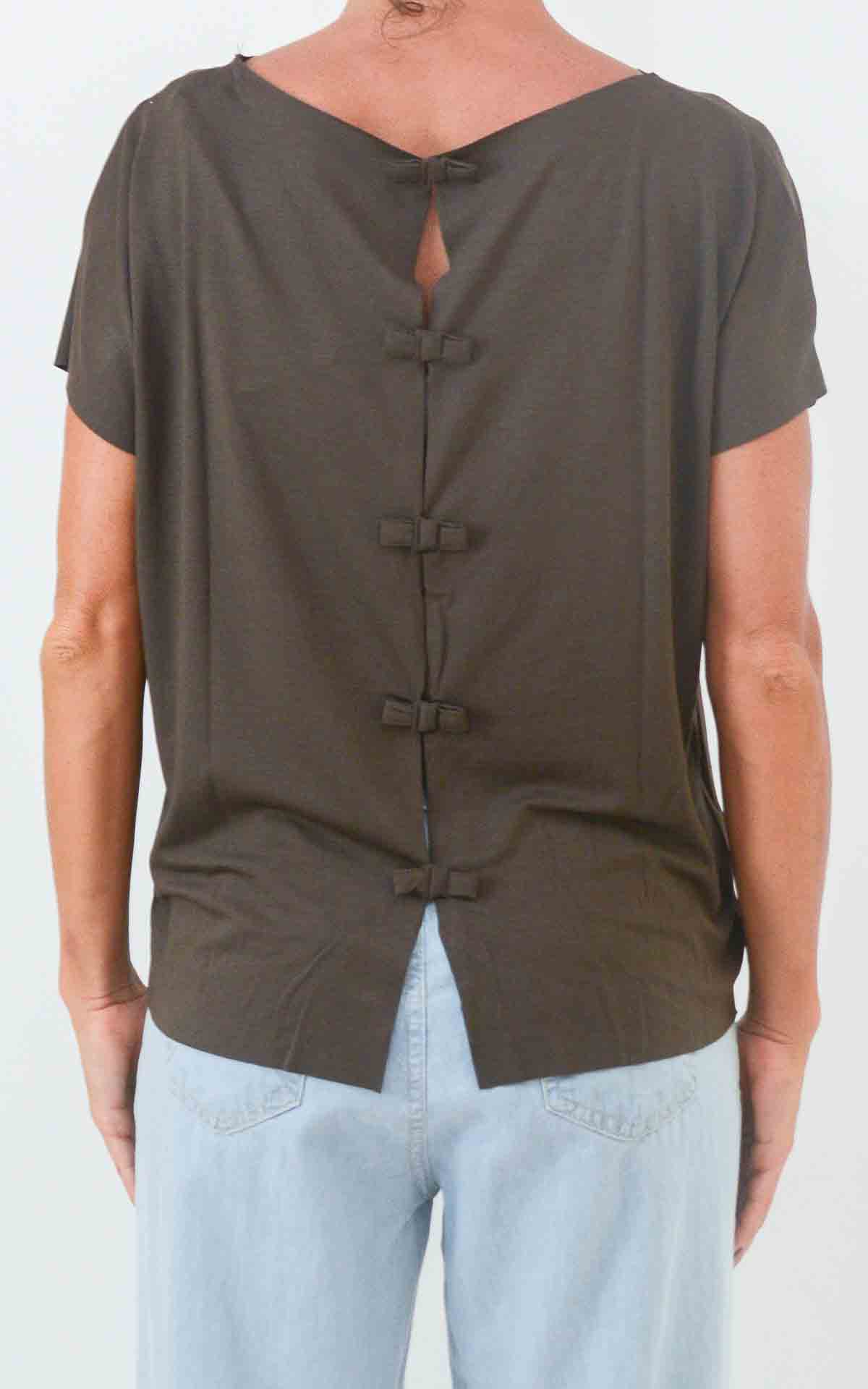 SUSYMIX - Maglia fiocchetti - MORO