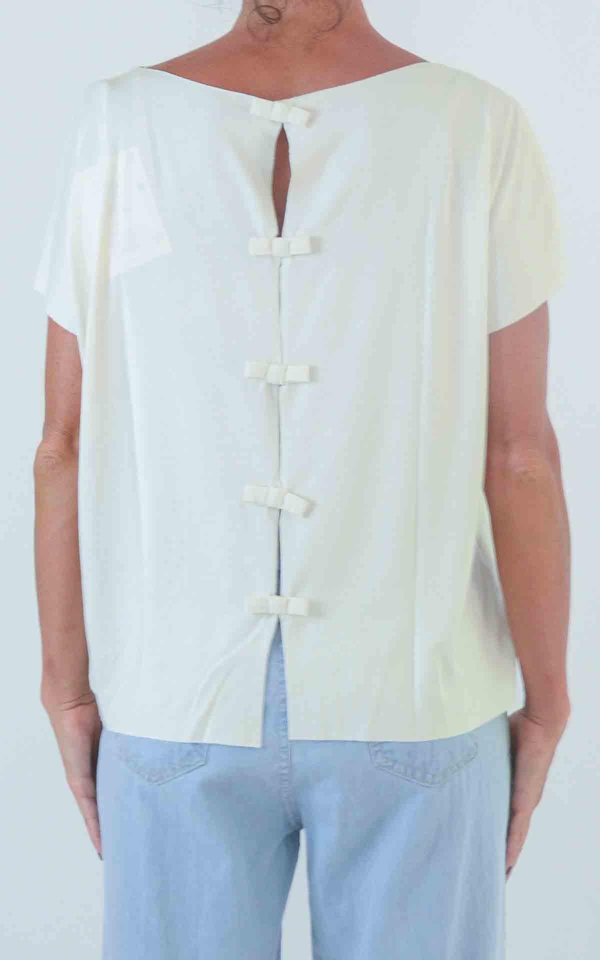SUSYMIX - Maglia fiocchetti - LATTE