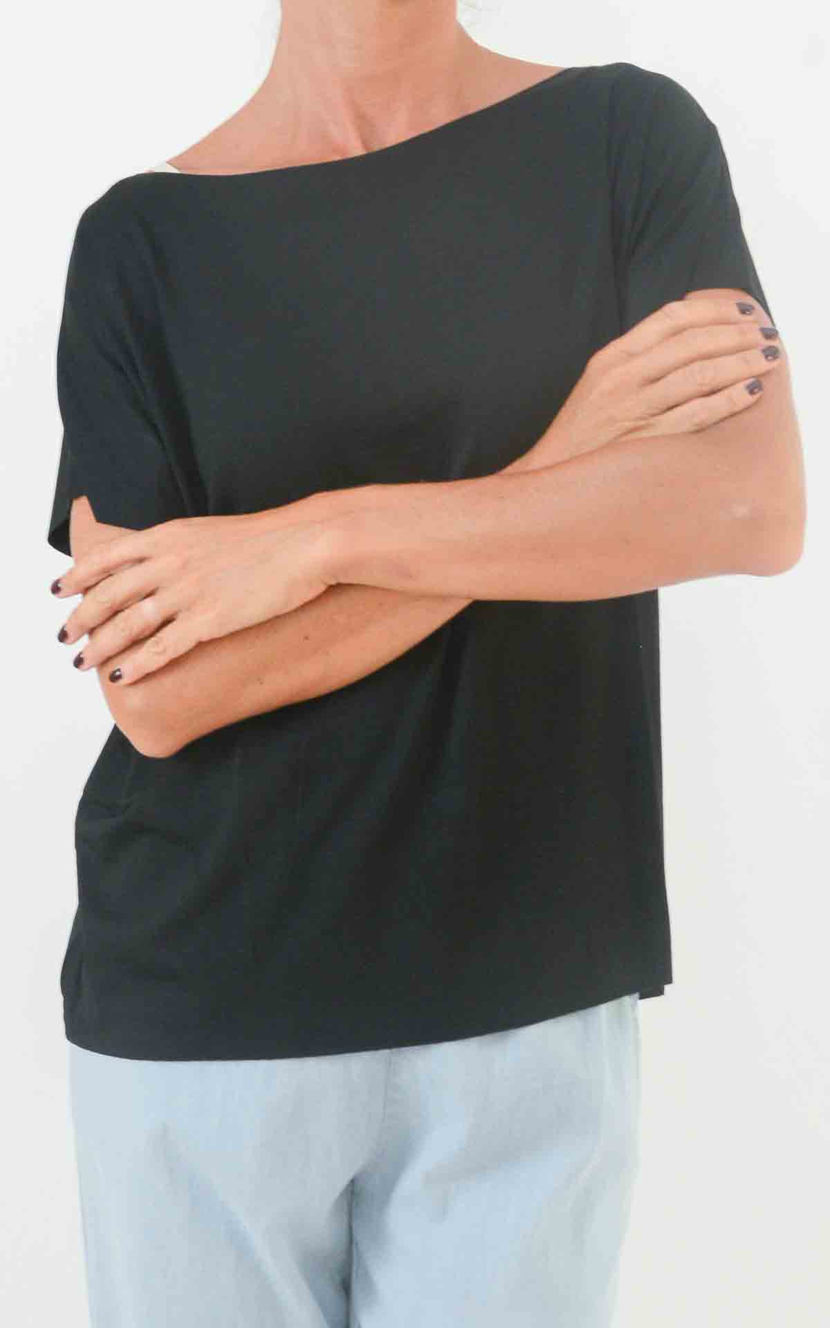 SUSYMIX - Maglia fiocchetti - NERO