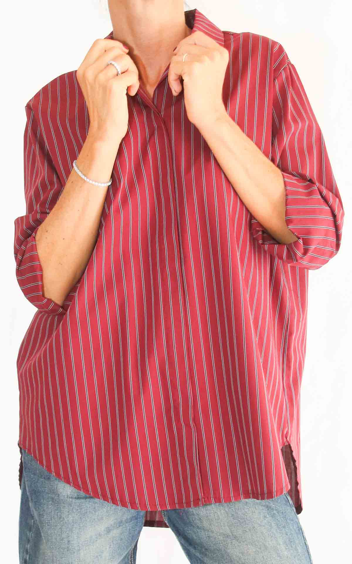 OFF-ON - Camicia gessata - WINE