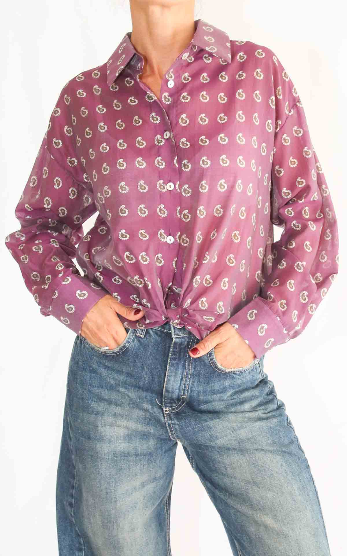 SUSYMIX - Camicia fantasia - MALVA