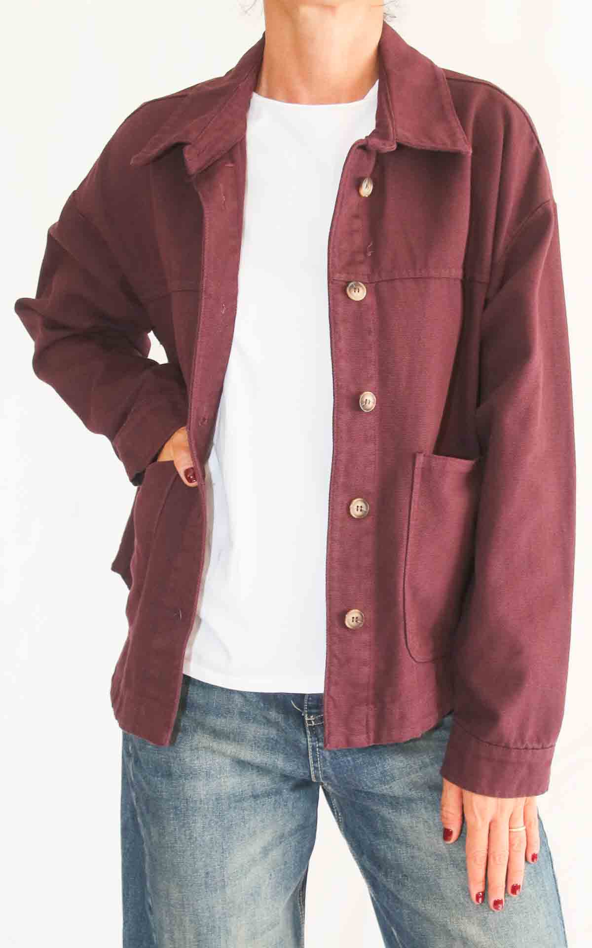 OFF-ON - Giacca canvas - BURGUNDY