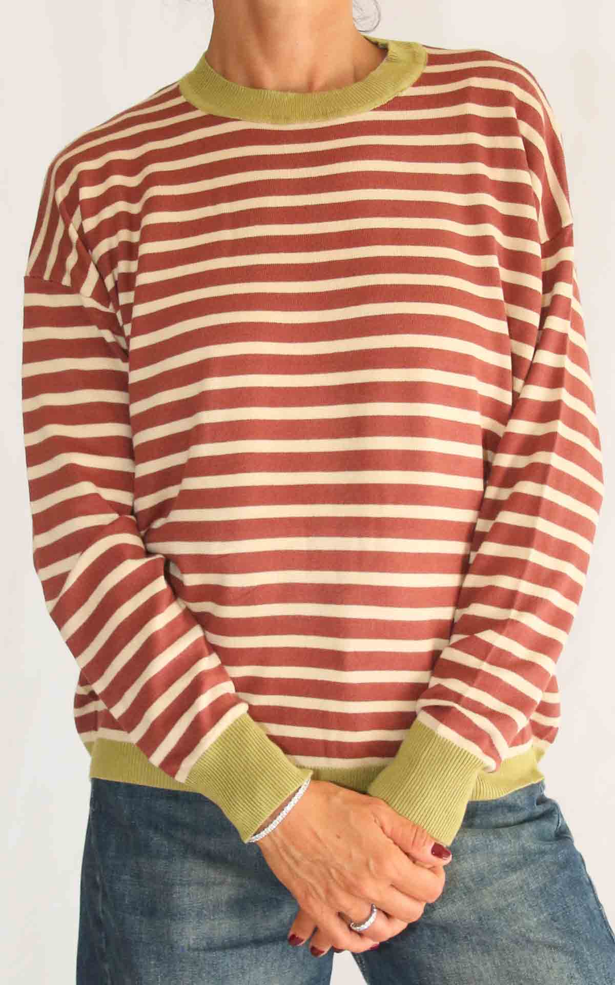 COMPANIA FANTASTICA - Maglia righe - BRUCIATO