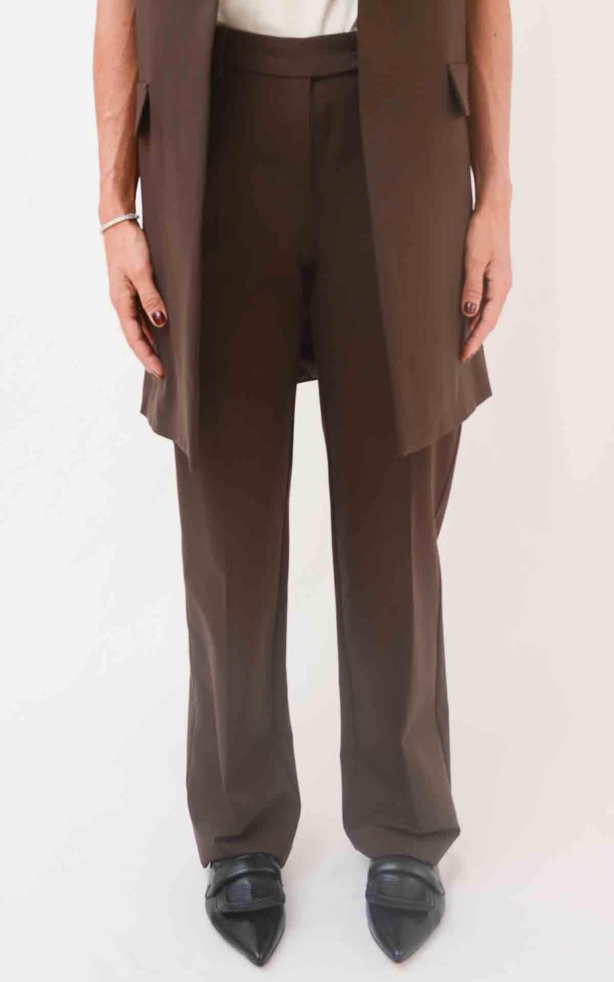 ECO - Pantalone punto milano - MORO