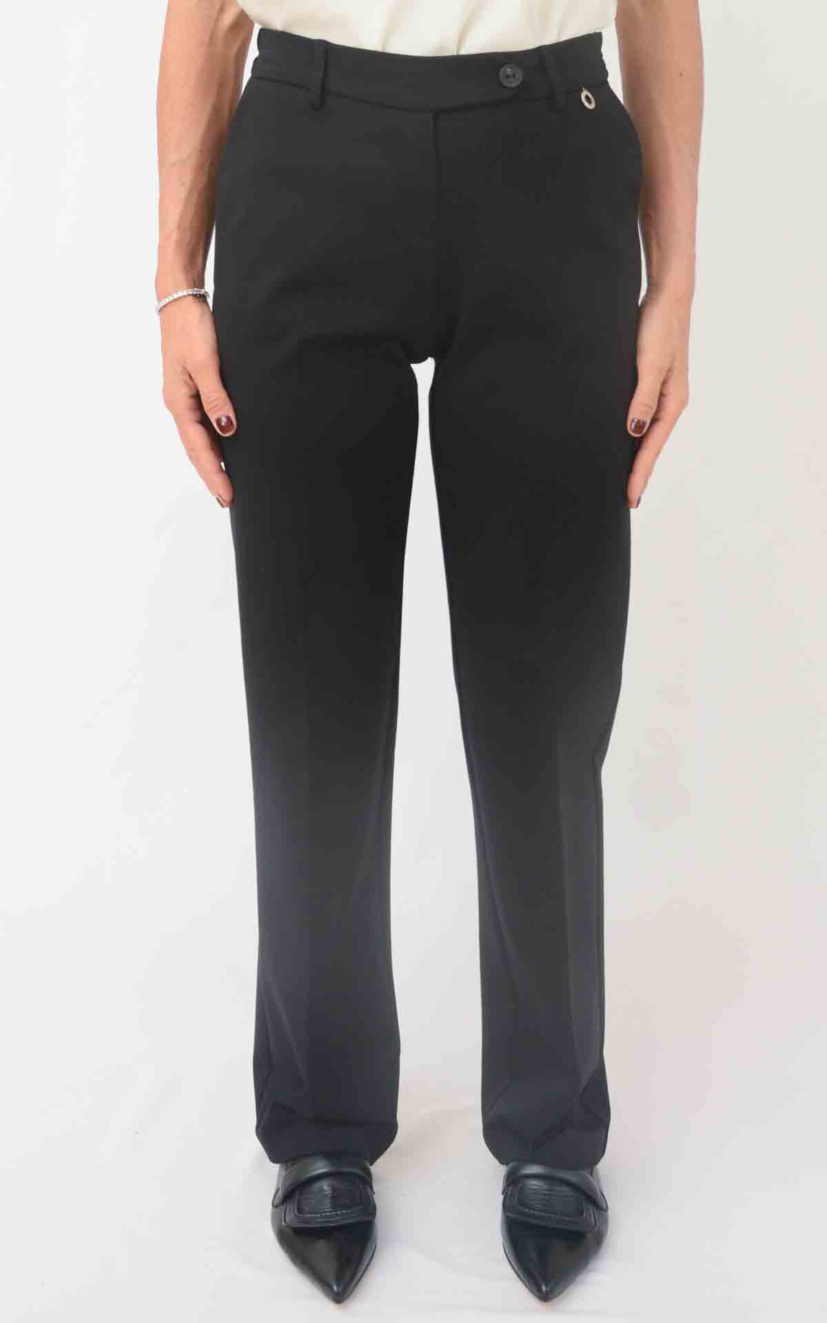 ECO - Pantalone punto milano - NERO