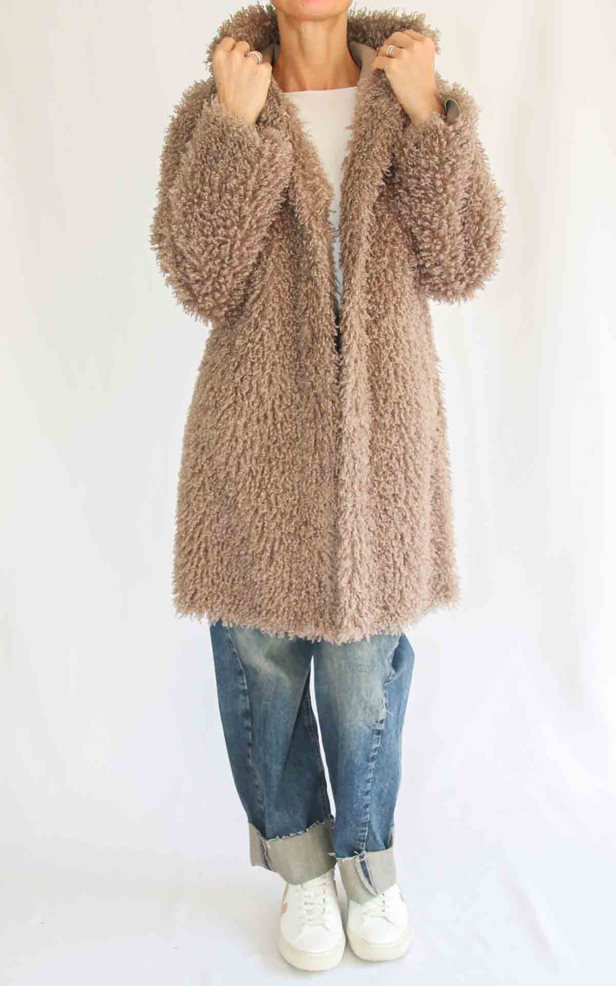 ECO - Cappotto pelliccia - BEIGE