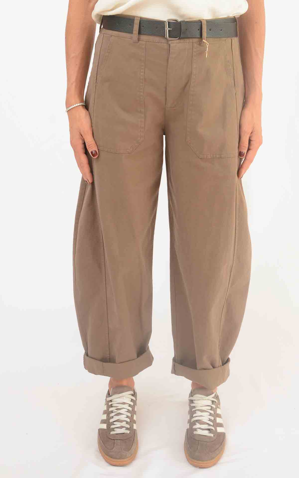 SUSYMIX - Pantalone ovetto - TABACCO