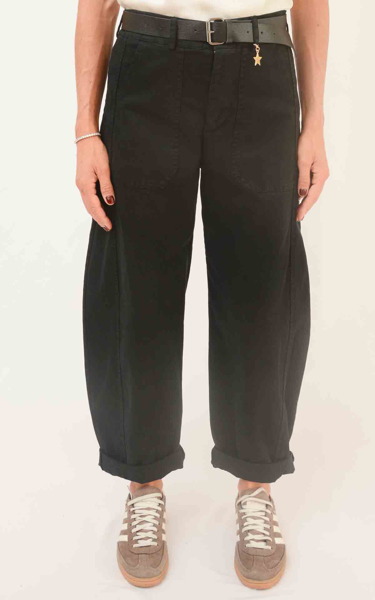 SUSYMIX - Pantalone ovetto - NERO