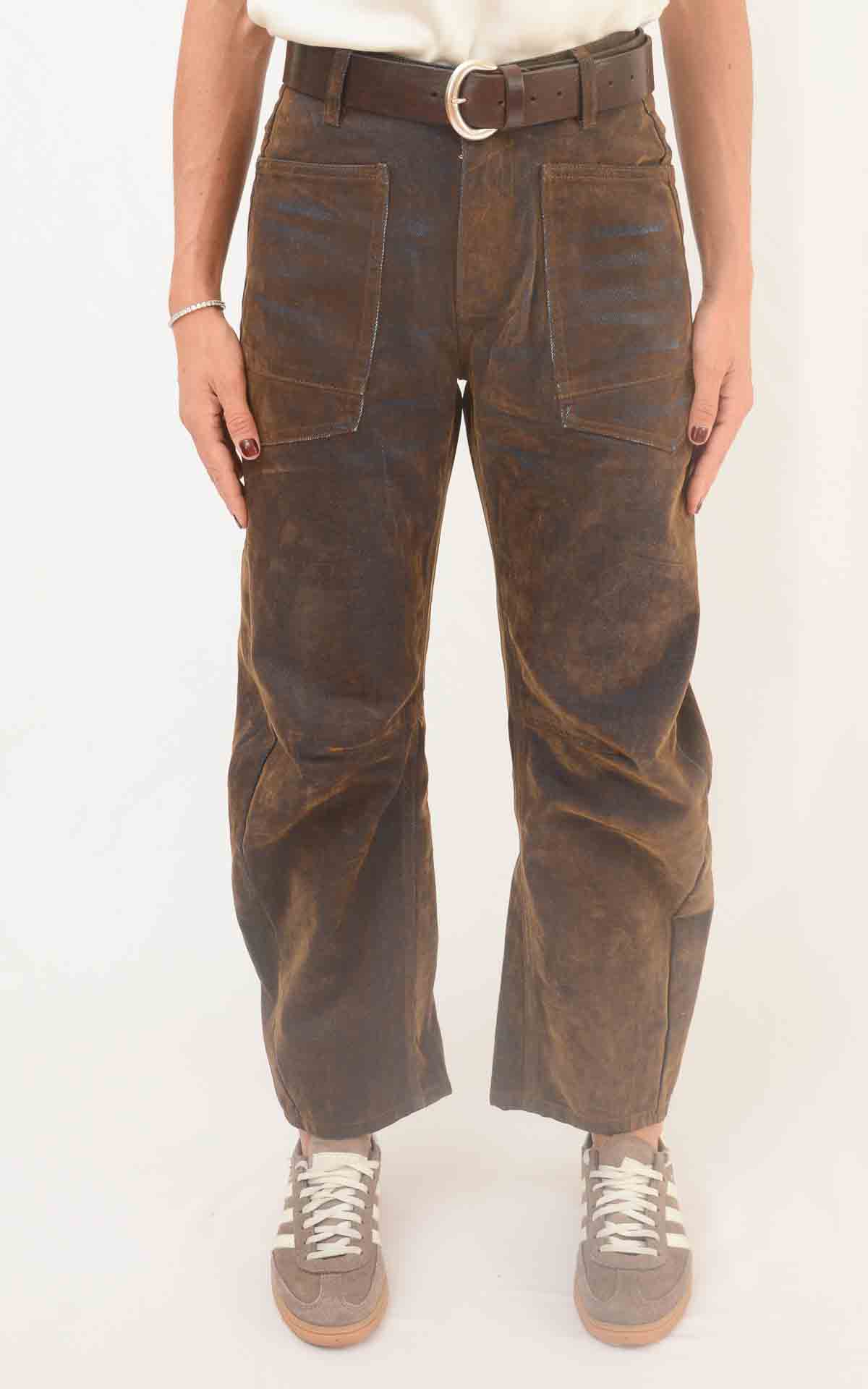SUSYMIX - Jeans barrel - MORO