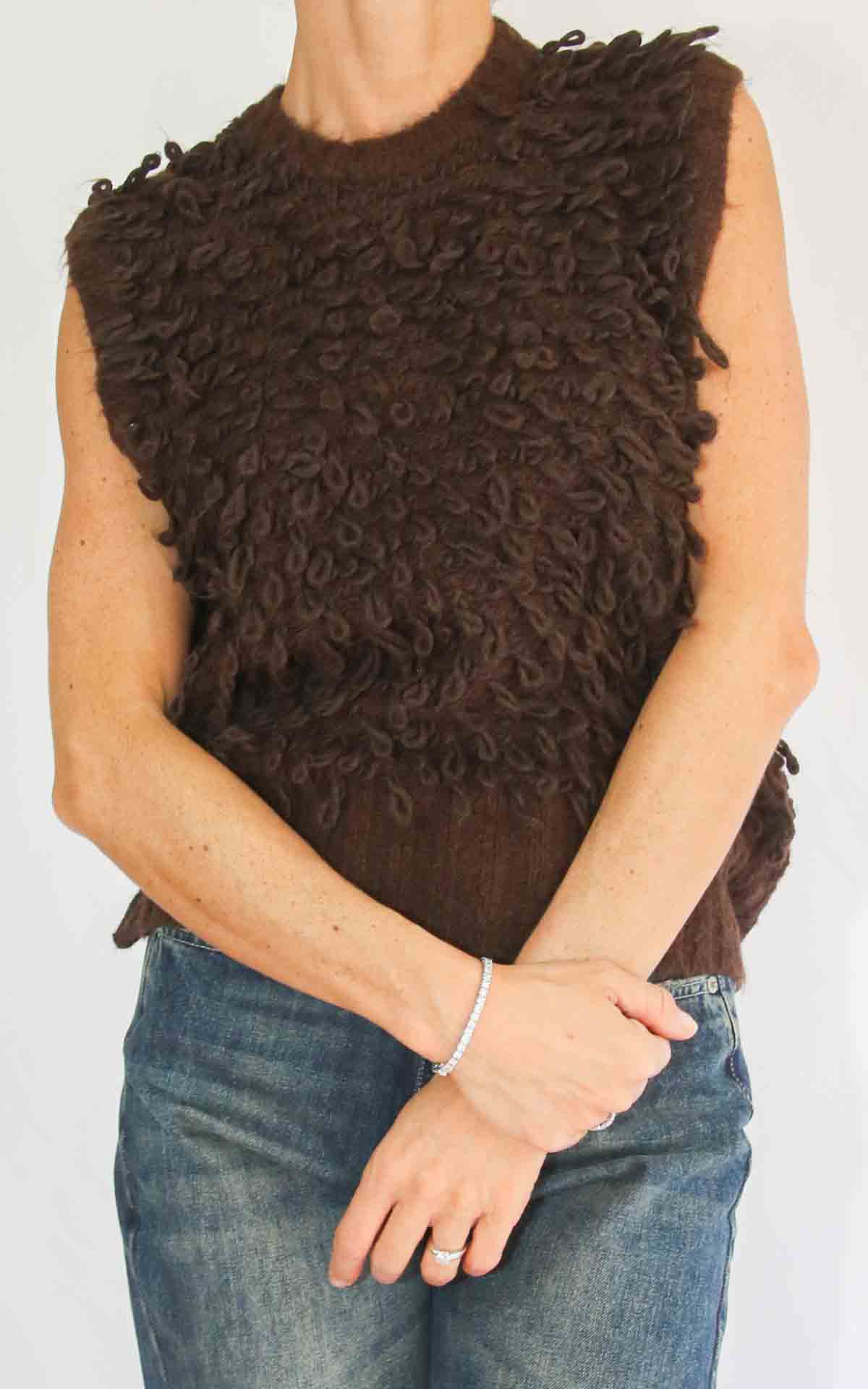 OFF - ON - Gilet pelliccia - MORO