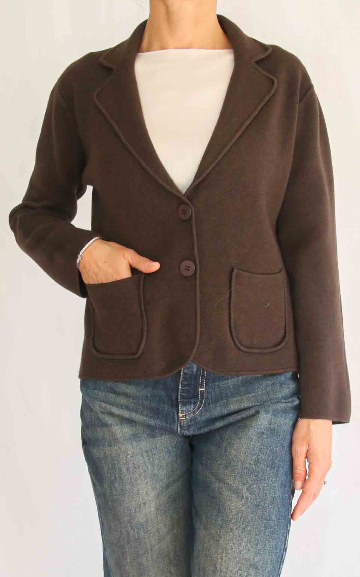 INITIAL – Giacca con tasche – MORO