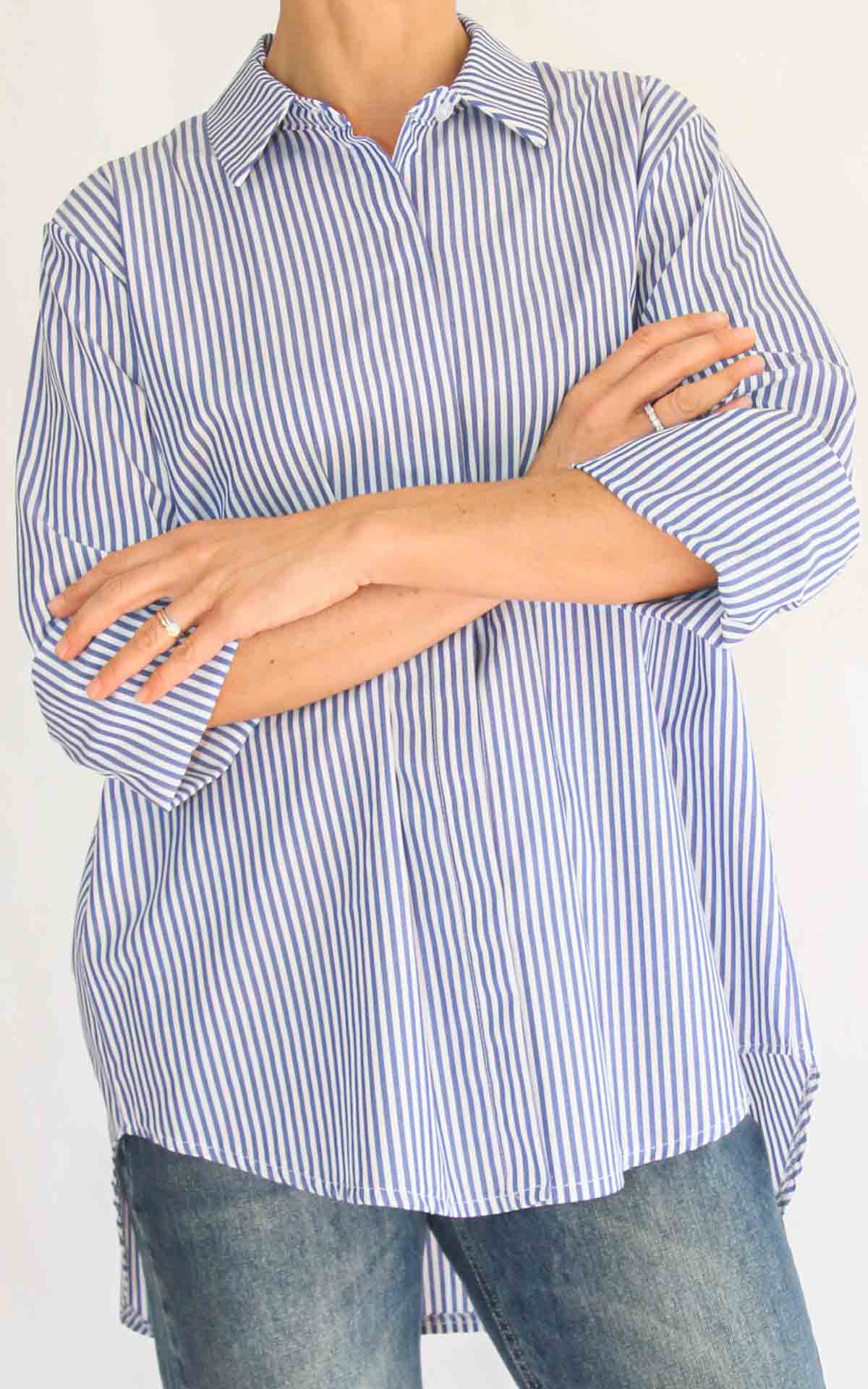 OFF-ON - Camicia riga - CELESTE
