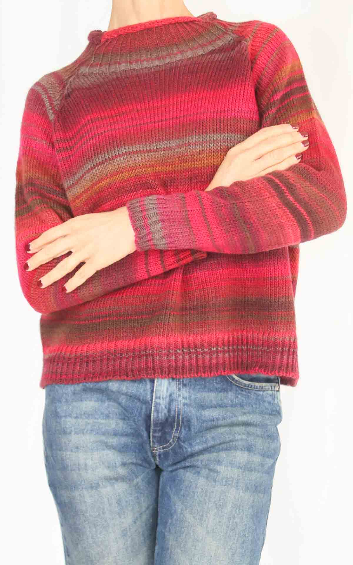 OFF- ON – Maglia multicolor – CORALLO/BEIGE